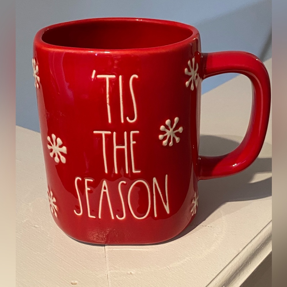 Rae Dunn Artisan Collection Red Mug Tis the Season